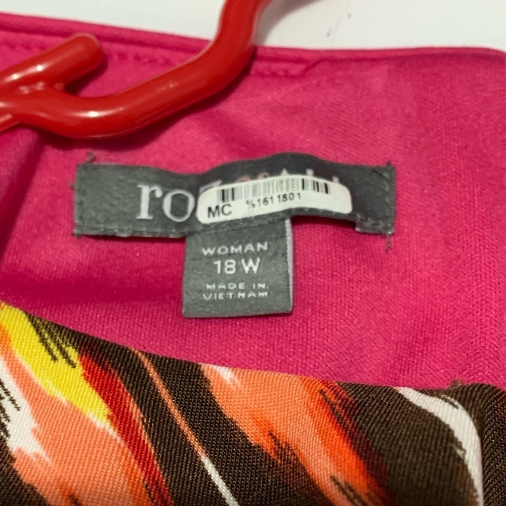 Roz & Ali Women Colorful Printed Dress sz 18W - Picture 4 of 8